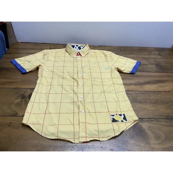 Disney Pixar Other - RSVLTS Shirt Men's Small Toy Story Sheriff Woody Button Down Kunuflex